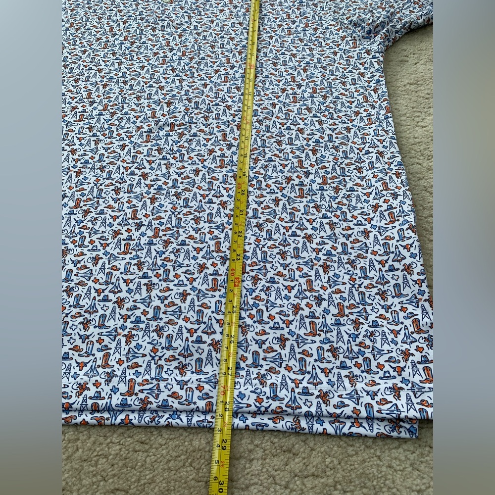 Rhoback Mens Large The Houston Texas Space Shuttle Western Performance Golf Polo - Picture 12 of 12
